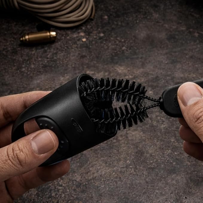 Iron Infidel Battle Brush Kit - 3 Piece Bottle Cleaning Brush Kit (Black)