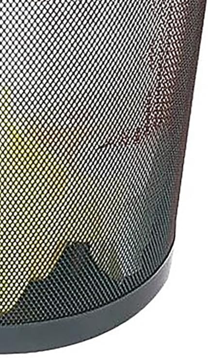 STAPLES Indoor Black Trash Can Without Lid Steel Mesh 5 Gallon Capacity