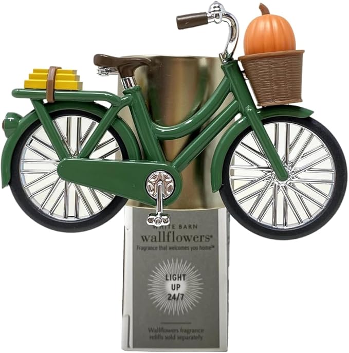 Bath &amp Body Fall Autumn Bike Nightlight Wallflowers Fragrance Plug