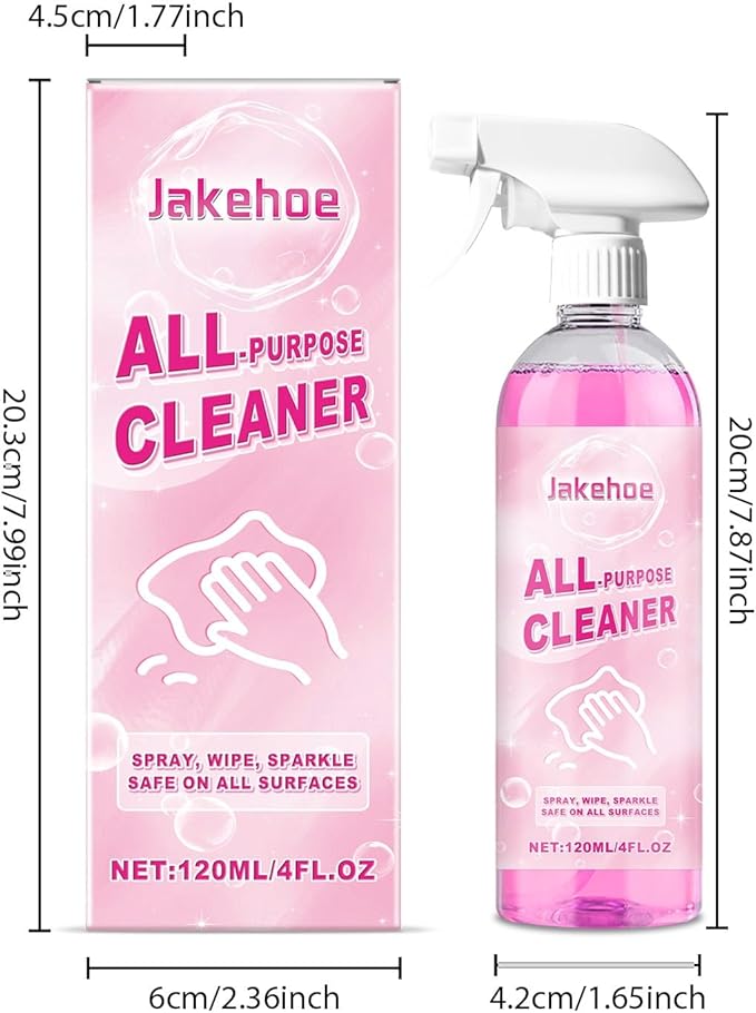 Multi-Functional Household Cleaner - Effective For Kitchen Bathroom Living Room - Removes Grease Limescale Dust - Easy To Use(3PCS)