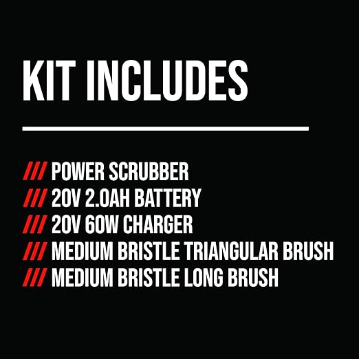 SKIL Electric Spin Scrubber Cordless Power Brush for Cleaning 20V Kit with Battery Charger - PB5100D-12