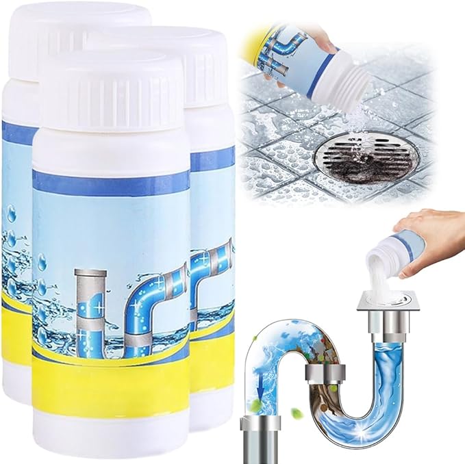 Sink Drain Cleaner 2025 Upgraded Sink and Drains Cleaner Multi-functional Powerful Pipe Unclogging Agent Drains Foam Cleaner for Kitchen Toilet and Pipes Cleaning Tool (3PCS)