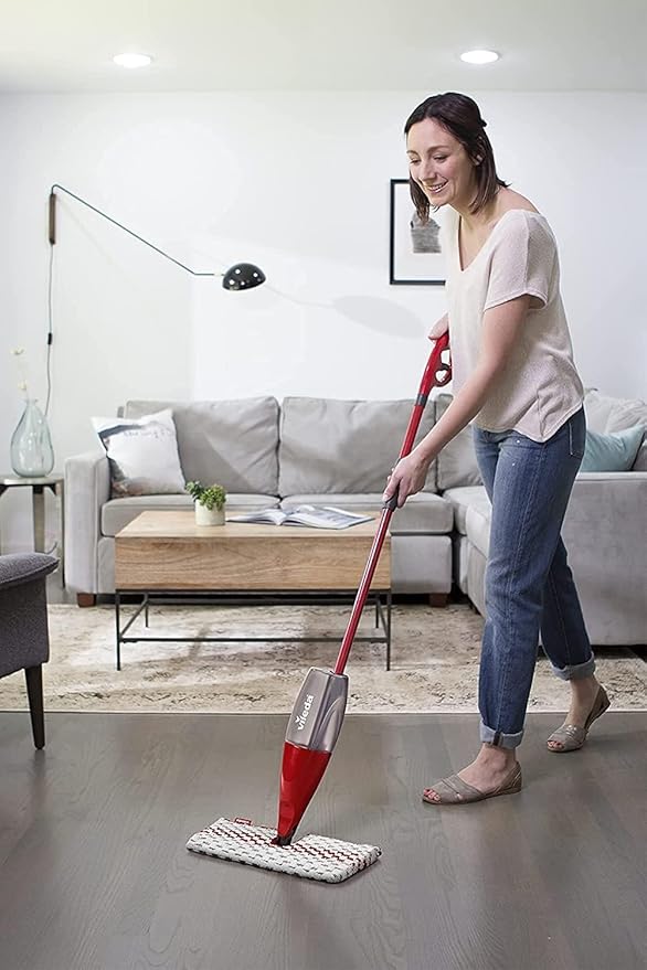 Vileda Spray mop with Tank for Wet Cleaning of Tiles parquet and Laminate Multicoloured