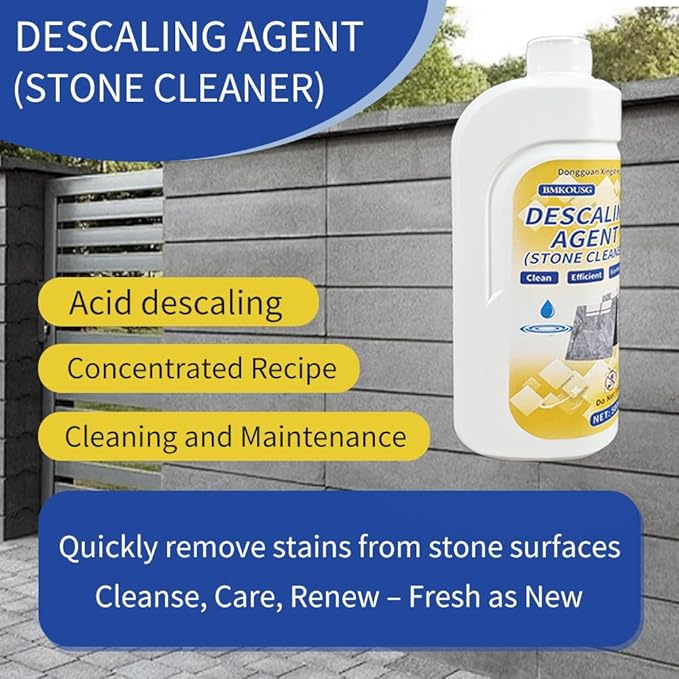 500ml Granite Cleaner Marble Stain Remover Quartz Countertop Stain Remover Tile Descaling Agent Stone Stain Cleaner - Powerful Cleaning Agent for Granite Marble Quartz Tile