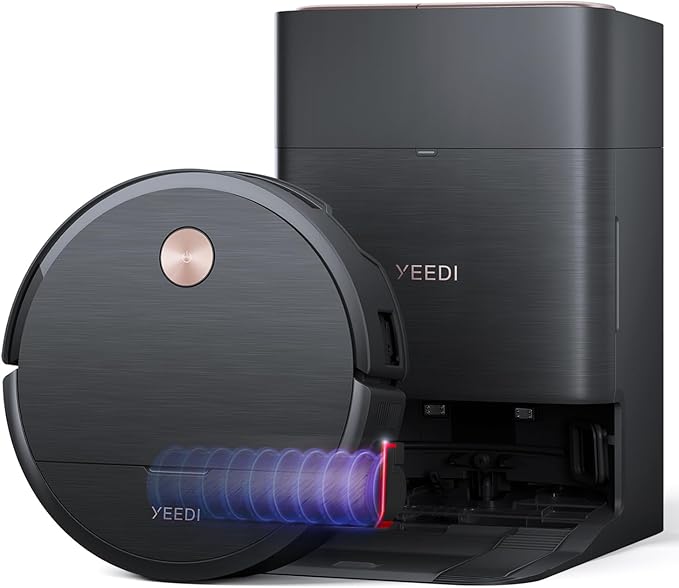 Yeedi S16 Plus Robot Vacuum &amp Mop with Automatic Omni Station Blast 16600Pa Suction OZMO Roller Self-Wash Mopping ZeroTangle 3.0 Triple Lift Floor Lift AI-Powered Navigation and Mapping
