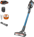 BLACK+DECKER Cordless Vacuum Powerseries Extreme Stick Vacuum Cordless Rechargeable Interchangeable Floorhead with Crevice Attachment 3 Speed Control Lightweight Blue (BSV2020G)