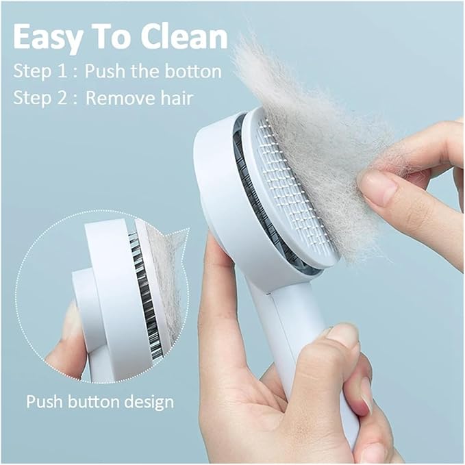 Cat Dogs Pet Hair Remover Pet Comb Pet Grooming Hair Floating Removes Comb Short Massager Goods for Cats Dog Cleaning Brush(E)