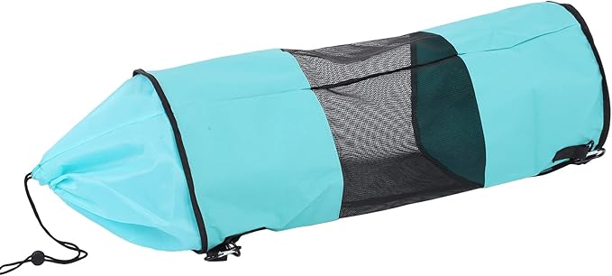 Reusable Boat Trash Bag Waterproof Mesh Garbage Bag for Boat Lightweight Portable Outdoor Trash Storage with Elastic Top and Buckle Strap for Kayaking Camping Travel