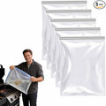 5pcs Oven Rack Cleaning Bags No Scrub Oven &amp Grill Cleaner Bags Reusable and Leak-Proof Bags Suitable For Cleaning of Various Sizes (40x32in)