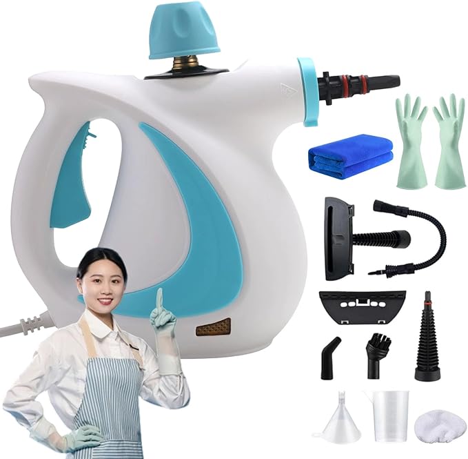 2026 New Pressurized Handheld Steam Cleaner For Home Multi-Surface Natural Steam Cleaner For Cleaning Floor Upholstery Grout And Car (C)