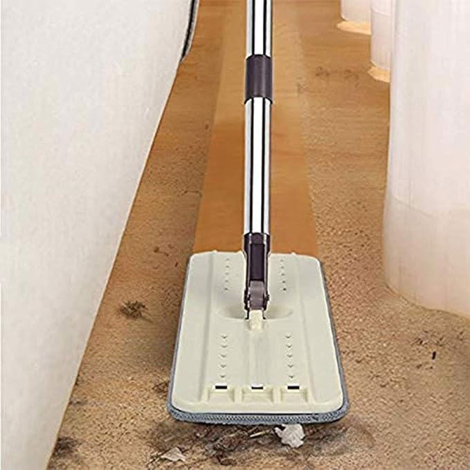 Rotating MopMop Flat Rotary Self Mop Flat Floor Mop with Reusable Pads 360 Degree Spin Dry and Wet Cleaning Mop for