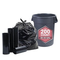 30-33 Gallon Trash Bags Heavy Duty 1 Mil - 33 x 39 200 Count Large Black Garbage Bags 30+ Gallon Strong Plastic Trash Can Liners for Home Kitchen Commercial Lawn and Leaf