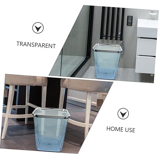 Large Wastebasket Pressure Ring Plastic Garbage Can Kitchen Trash Can Office Trash Bin for Bedroom Decor
