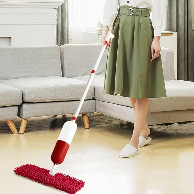 Spray Mop for Floor Cleaning Wet &amp Dry Mops Multi-Purpose Spray Mop - 2-in-1 Dry and Wet Microfiber Floor Cleaning mopComes with a 650 ml Reusable can Bottle
