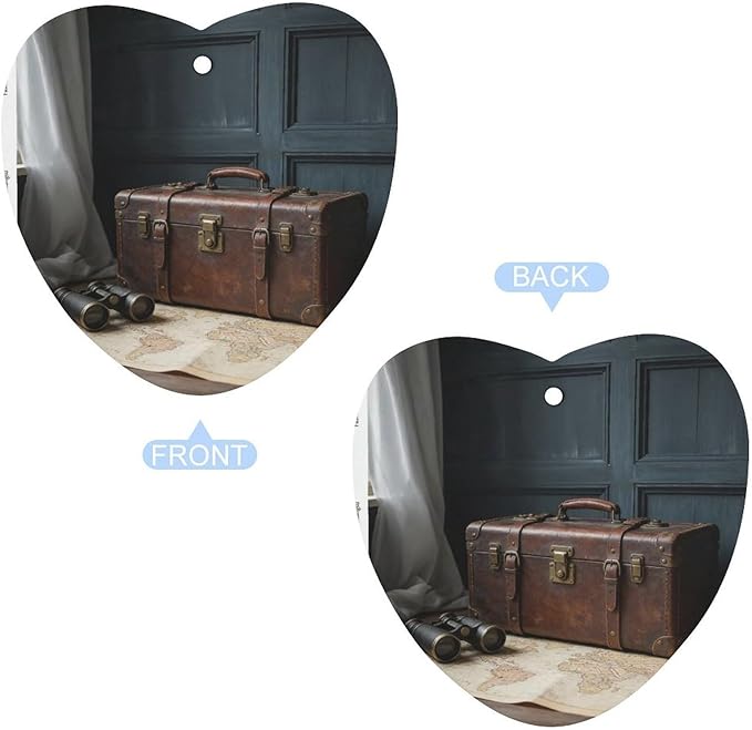 5PCS Car Air Freshener Hanging Personalized Double Sided Vintage Suitcase Car Fresheners Long Lasting New Cars Scents Cute Automotive Freshies for Closets Drawers (tea)