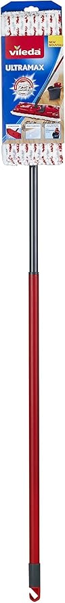 Vileda UltraMax Mop - Red Microfiber Floor Mop