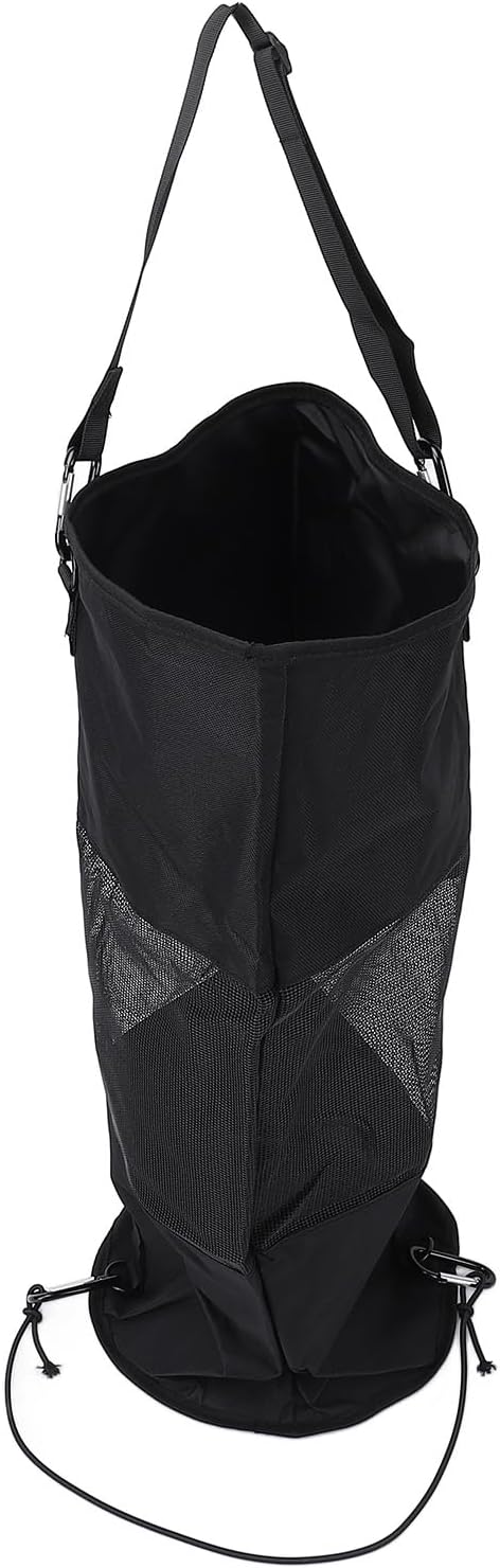Boat Trash Bag Nylon Mesh Reusable Portable Boat Garbage Container with Secure Closure and Hanging Straps Ideal for Outdoor Seaside Activities