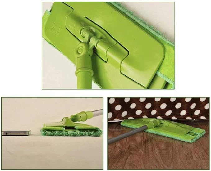 Microfiber Hardwood Floor Mop Washable and Reusable Flat Mops Cloths Pads for Wet or Dry Cleaning