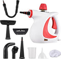 Natural Steam Cleaner Steam Cleaner Pressurized Handheld Steam Cleaner Portable Steam Cleaner Handheld High Pressure Multi-Purpose Steamer for Mattress Car Detailing Kitchen Bathroom(Red)