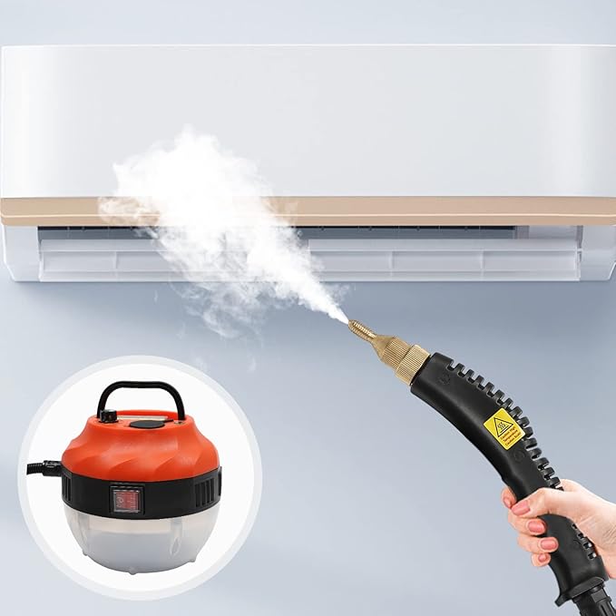 Handheld Steam Cleaner 1600W High Pressure Steamer for Cleaning Handheld Pressurized Steam Cleaner Car Steamer Upholstery Steamer Cleaner for Homes Hotels Car Maintenance Stores