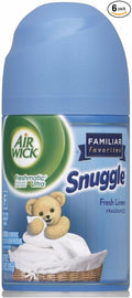 Air Wick Freshmatic Automatic Spray Air Freshener Cool Linen and White Lilac Scent 1 Refill 6.17 Ounce (Pack of 6)