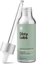 Dirty Labs | Signature Scent | Laundry Fragrance Oil and Glass Dropper | 80mL (2.7 fl oz) | Magnolia Bergamot and Cedar Blend | Laundry Scent Booster | Pairs with Dryer Balls | Hypoallergenic