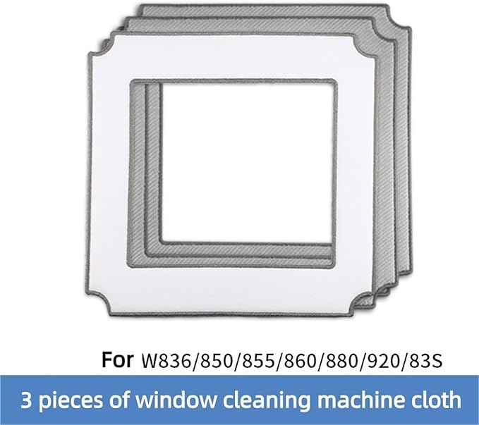Window Cleaning Robot Cleaning Solution And Mopping Pads Compatible With Ecovacs Winbot W836/850/855/860/880/920/83S Replacement Accessories(A)