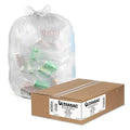 Ultrasac 42 Gallon 3 MIL Thick Heavy Duty Clear Trash Bags - 33 x 48 - Pack of 50 - For Industrial Construction &amp Commercial