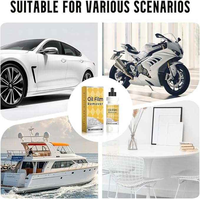 G1 Car Glass Cleaner 2026 New Car Glass Polishing Compound Oil Film Remover for Auto Window Removes Water Spots Road Oils Improves Clarity and Visibility 4.23oz(120ML) Capacity (1PCS 120g)