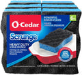 O-Cedar Scrunge Heavy-Duty Scrub Sponge | Odor-Resistant Multi-Surface Scrubbing Sponge | Lasts 20% Longer Than Regular Sponges6 Count (Pack of 1)