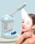 Kingsteam Tabletop Facial Steamer - Ozone Steamer with 360° Rotatable Arm - Professional Nano Ionic Facial Steamer for Deep Cleaning - Portable for Personal Care Use at Home or Salon Blue
