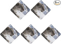 5PCS Car Air Freshener Hanging Personalized Double Sided Snow Mountains Car Fresheners Long Lasting New Cars Scents Cute Automotive Freshies for Closets Drawers (tea)