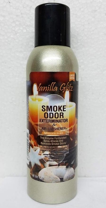 Smoke Odor Exterminator 198 gm/ 7 oz Large Spray Vanilla Glitz Set of Three Cans. Assortment (2) Includes Vanilla Glitz &amp Sugared Cranberry.