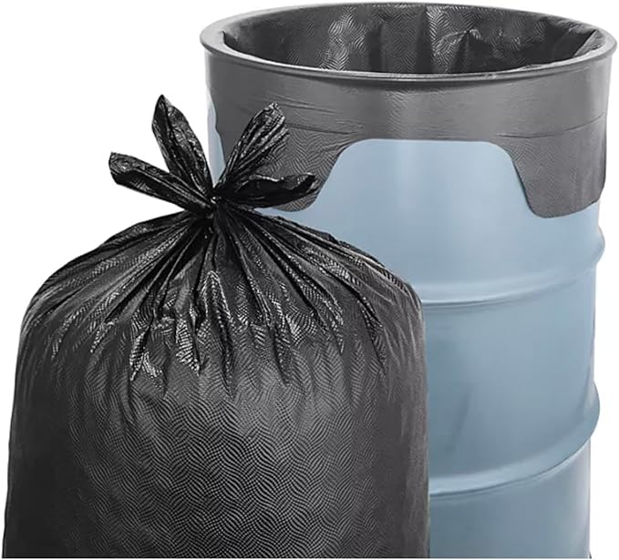 Member Mark Simple Tie Heavy Duty Black Trash Bags 55 gal. 80 ct.