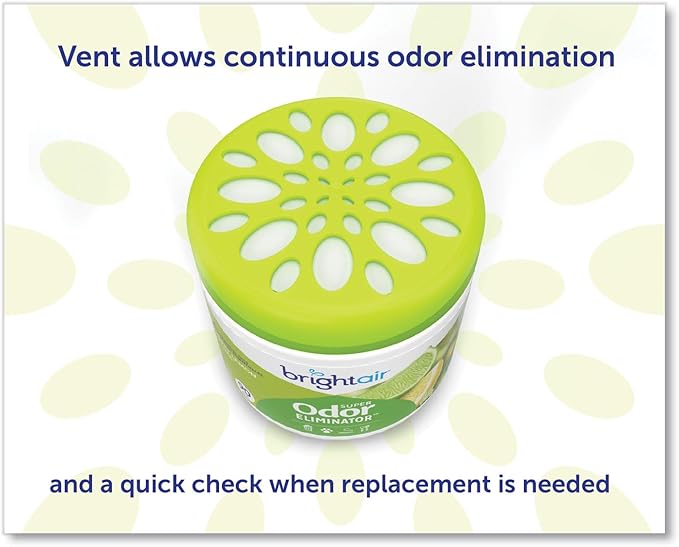 BRIGHT Air 900248 Super Odor Eliminator Zesty Lemon and Lime 14 oz 6/Carton