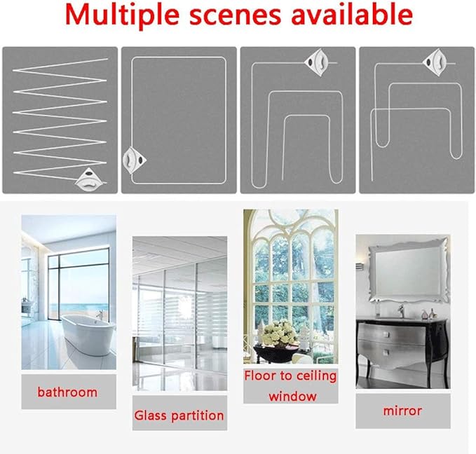Home Side Magnetic Window Cleaner Strong Both Glass Surface Cleaning Brush Wiper Tools with Ergonomic Handle Des