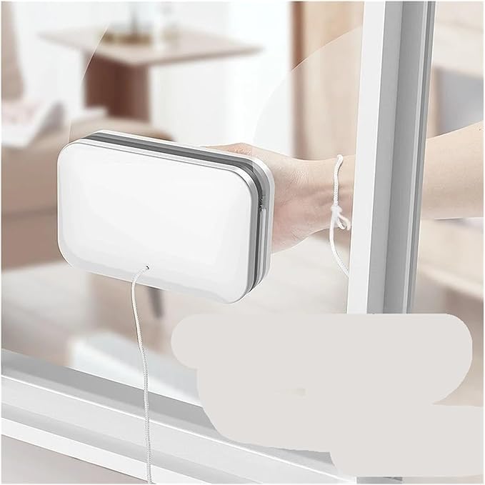 Compatible For Upgraded Magnetic Window Cleaner Brush Double Sided Automatic Water Discharge Wiper Glass Tool Household Home Use(18-30mm)