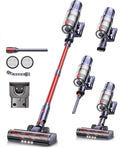 NYLA Cordless Vacuum Cleaner 550W 45Kpa Stick Vacuum for Home Self-Standing Touch Screen 60 Mins Runtime Charging Station Vacuum Cleaner for Carpet Hard Floor Car Pet