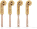 Wooden Bottle Brush - L-Shape Long Handle Cup Scrubber for Water Bottles Decanters &amp Glassware - Beech Wood Kitchen Cleaning Tool (Multipack) (4)