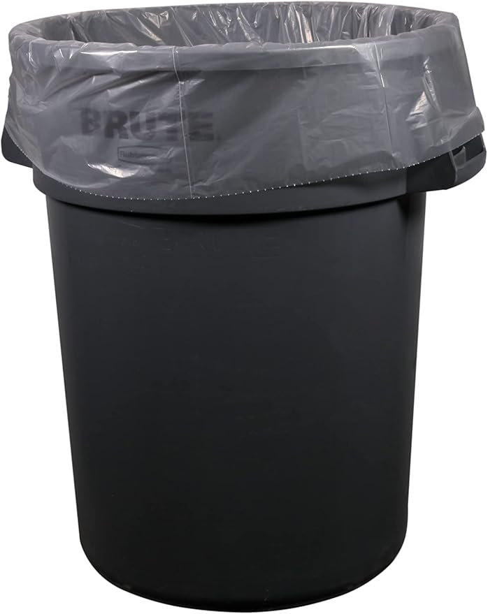 AccuFit 55 Gallon Can Liner by Heritage Bag Co. (100 Pack) 40x53 0.9mil Clear