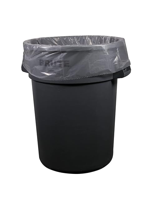 Eco-Blend Max 60 Gallon Can Liner by Heritage Bag Co. (100 Pack) 38x58 0.8mil Clear. Made with 30% PCR