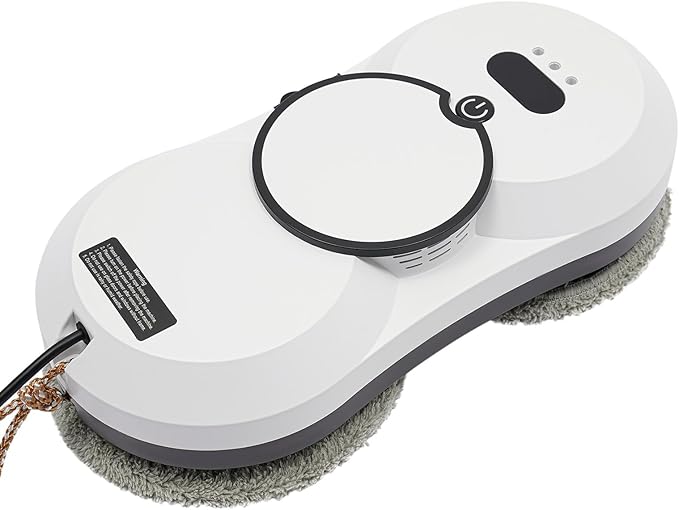 Window Cleaning Machine Intelligent Electric Window Cleaner Window Cleaning Robot Intelligent Water Spray Wet Wipe 2800pa Suction Power Ups Power Failure Protection Safety Rope Remote Control