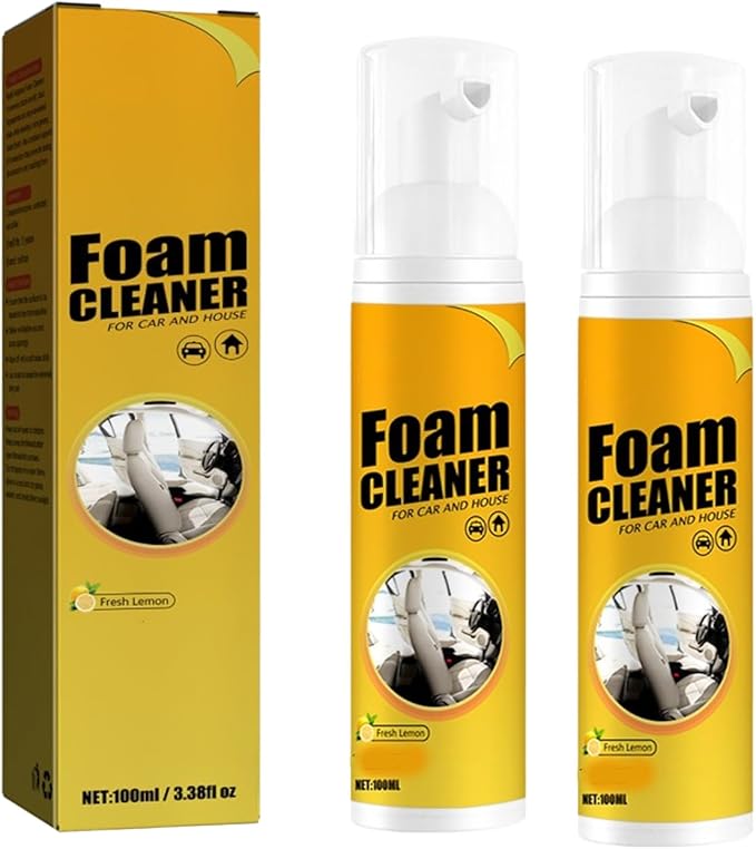 Multi-purpose Foam Cleaner Car Interior CleanersUpholstery Cleaners for Cars SeatsEspuma Para Limpiar Asientos De Carro (2 100ML)