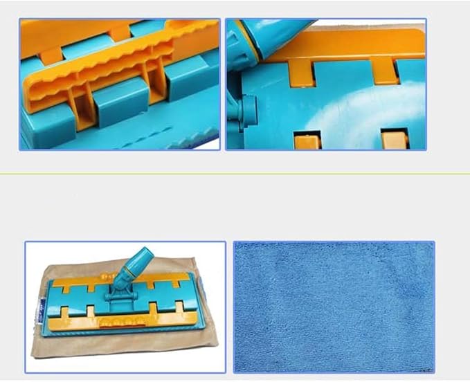 Mop - Microfiber Floor Mop for Hardwood Cleaning Rotating Dust Wet Mop with Aluminum Extended