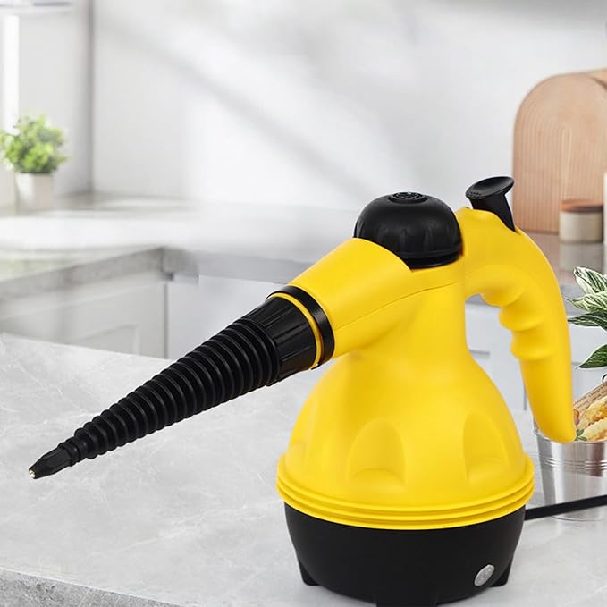 Handheld Steam Cleaner - 1250W Multi-Purpose Portable Powerful Steamer - Grout Floor Handheld Steam Cleanerfor Car Kitchen Upholstery Window Auto Dirt Grease Cleaning