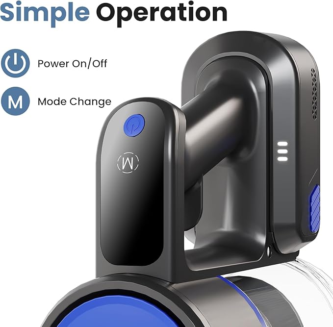 DUMOS Cordless Vacuum Cleaner Lightweight Stick Vacuum Cleaners for Home Powerful Suction &amp LED Lights Rechargeable Battery for Carpets Pet Hair Hardwood Floors