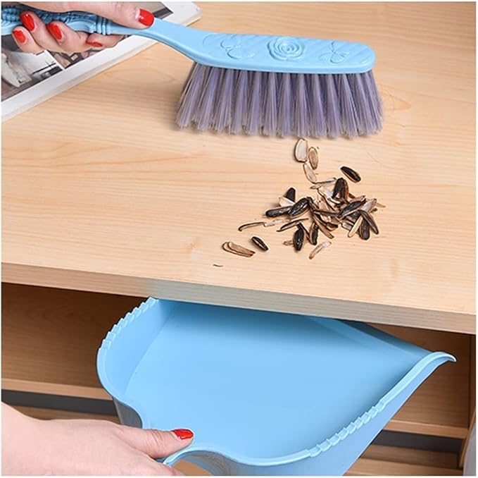 Dust Brushes Soft Cleaning Brush Hand Broom Dust Pan and Brush Set Hotel Family Clothes Dust Hair Sofa Bed Sheets Bedspread Carpet Cleaning Cleaning Brush(Purple)