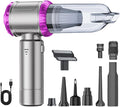 Powerful 22000Pa Wireless Handheld Vacuums Cleaner with 6000mAh Battery and 8 Accessories for Car Upholstery Home Office