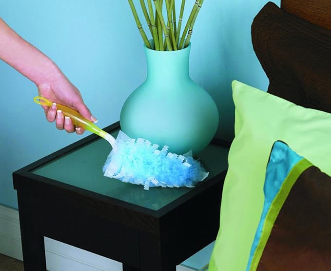 Swiffer 21461 Refill Duster Dust Lock Fiber Lavender Vanilla Scent 4 Width 6 Length Light Blue (Pack of 40)