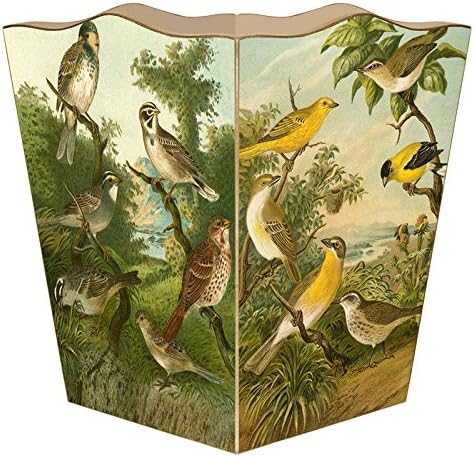 Marye-Kelley WB198 - Antique Bird Wastepaper Basket